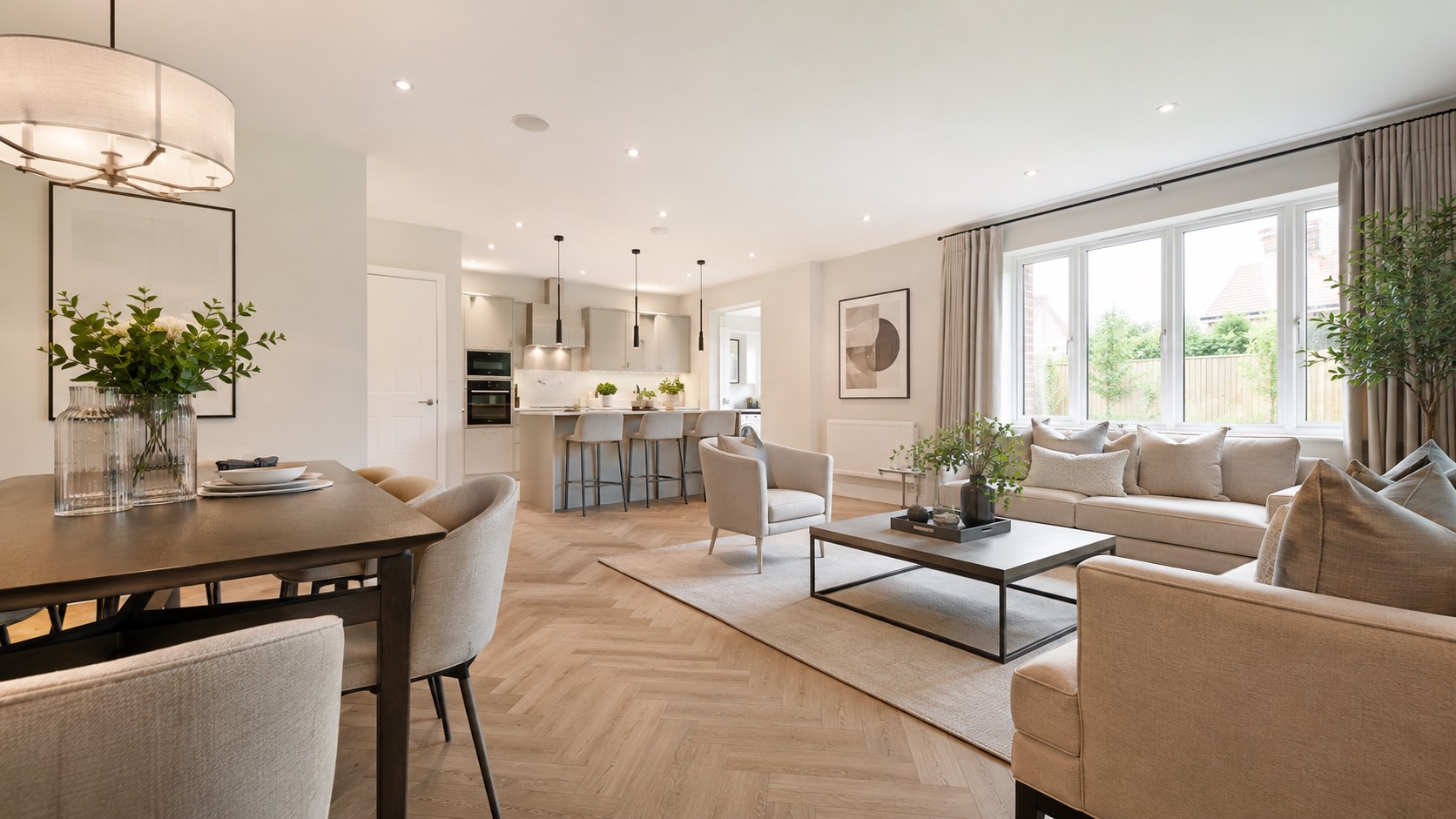 Modern UK new-build family homes